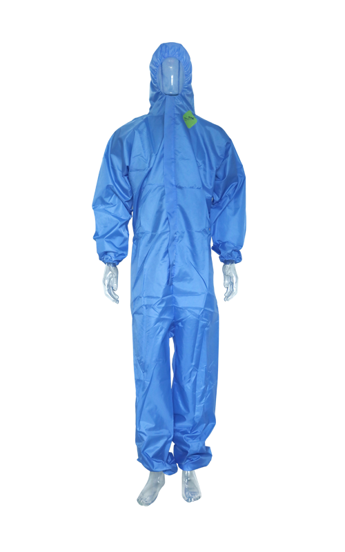  210TWoven Coating Protective Material-blue Disposable Coverall Without Tape  TTK- B01