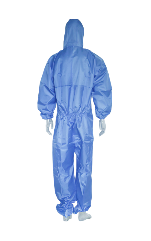  210TWoven Coating Protective Material-blue Disposable Coverall Without Tape  TTK- B01