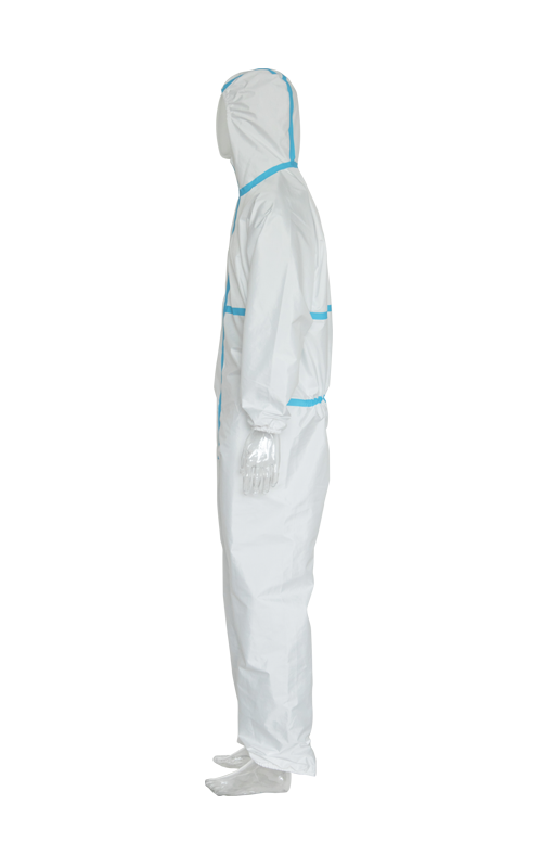 Isolation Biochemical Protective -Comfortability Disposable Coverall With Tape TTK-A04