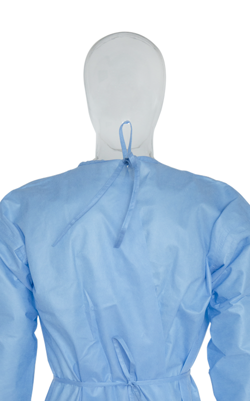 SMS Non-Woven Anti-Virus/ Waterproof/Breathable Level 1 Isolation Gown/Surgical Gown/Patient Gown/Nursing Gown TTK-C02 Series 100