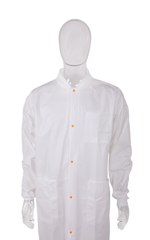 SMS Non-Woven Material + Seamless Tape Anti-Virus/Waterproof/ Breathable Disposable Visitor Coat TTK-C12 Series 100