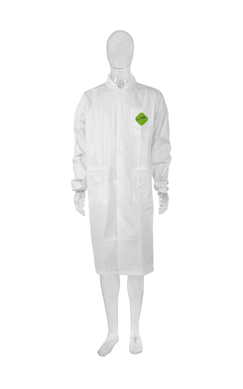 SMS Non-Woven Material + Seamless Tape Anti-Virus/Waterproof/ Breathable Disposable Visitor Coat TTK-C12 Series 100