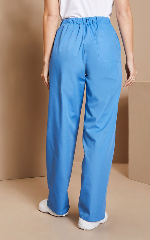 Unisex Lightweight Scrub Trousers, Hospital Blue